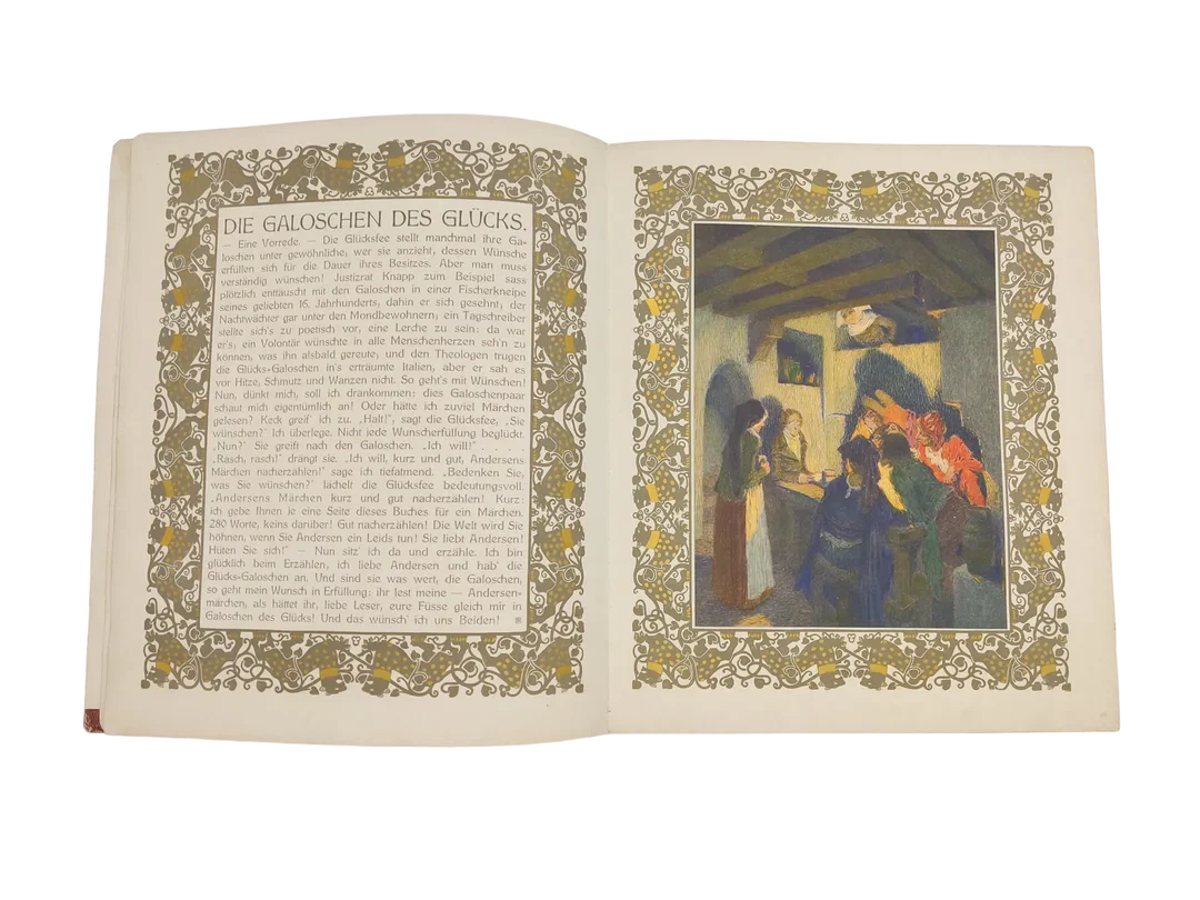 Antiquität - Andersen Kalender 1913 - Zwölf Märchen - Hugo Salus, Heinrich Lefler, Joseph Urban – Bild 3