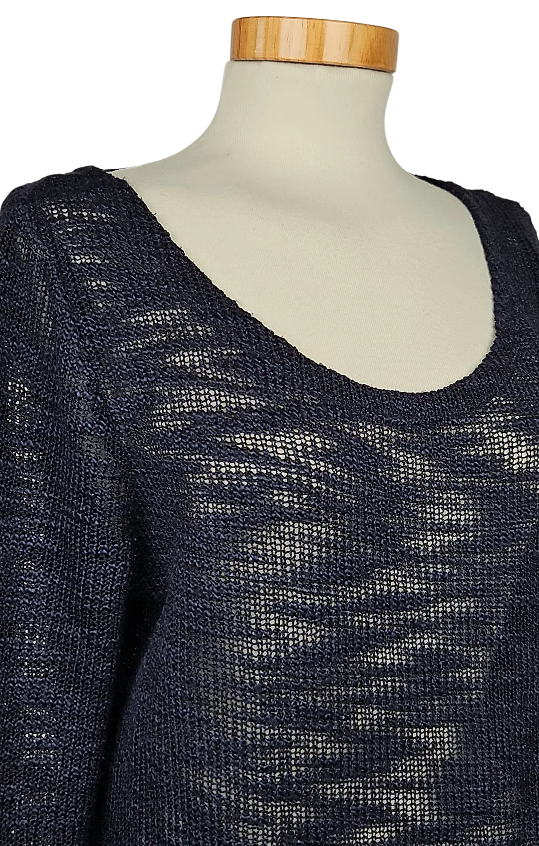 ONLY Damen Pullover, marine - Gr. L  – Bild 4