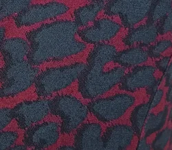 Street One Midi-Abendkleid weinrot/schwarz gemustert Gr. 34 - Bild 3