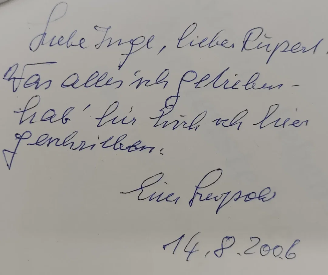 Buch "Meines Lebens MEILEN STEINE" von Leopold Wandl mit persönlicher Widmung des Künstlers – Bild 6