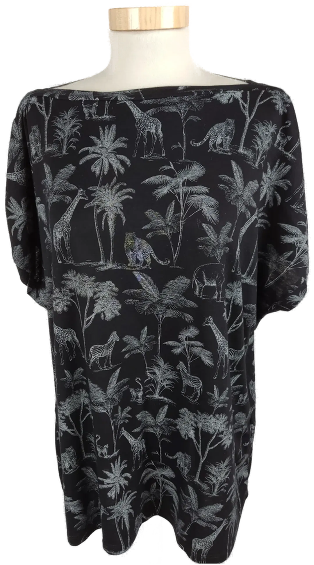 Damen T-Shirt Yessica Schwarz, Größe XL, Bedruckt - Bild 1