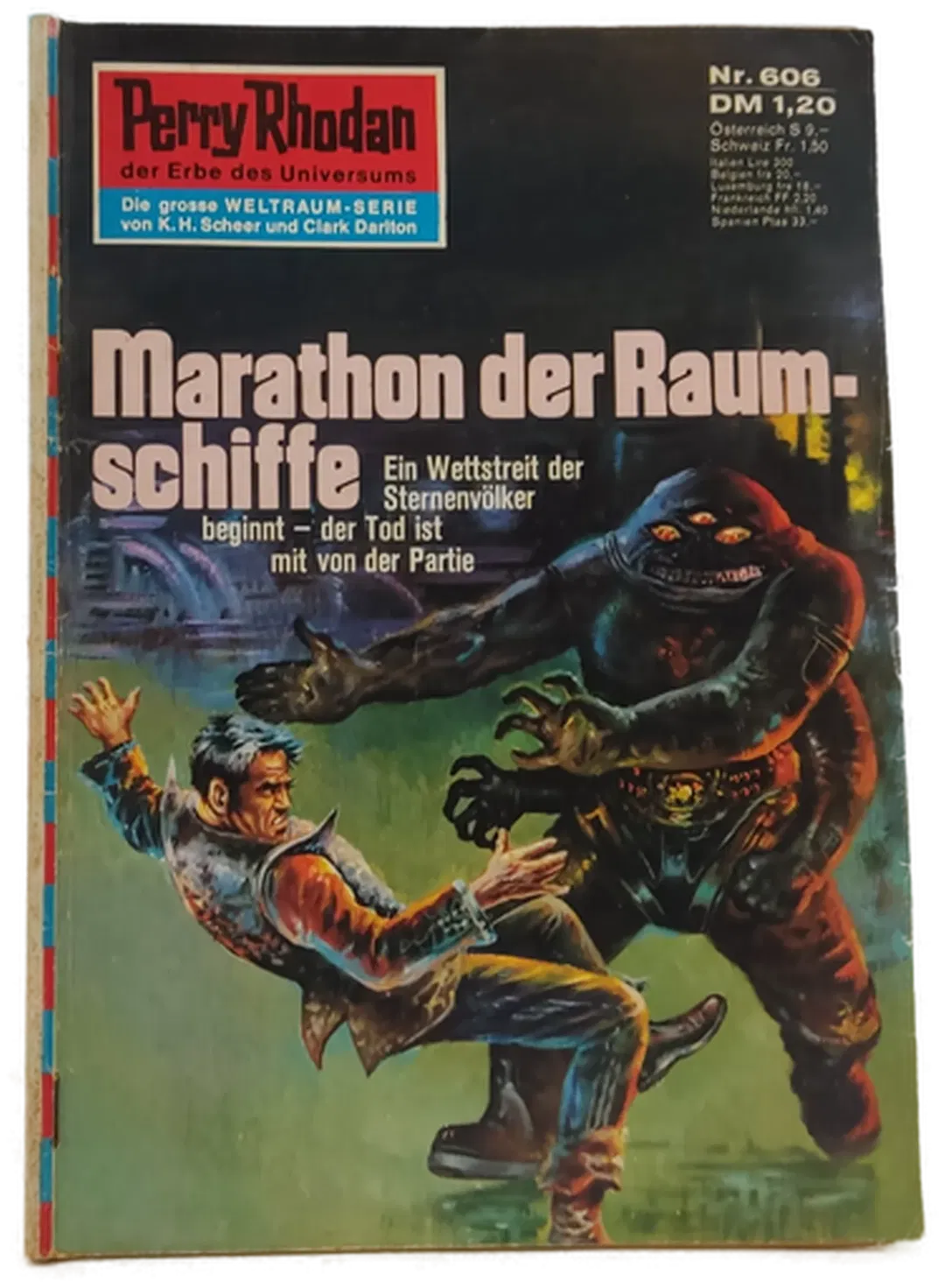  Romanheft Perry Rhodan Marathon der Raum-schiffe Erstauflage Nr.606 - Bild 2