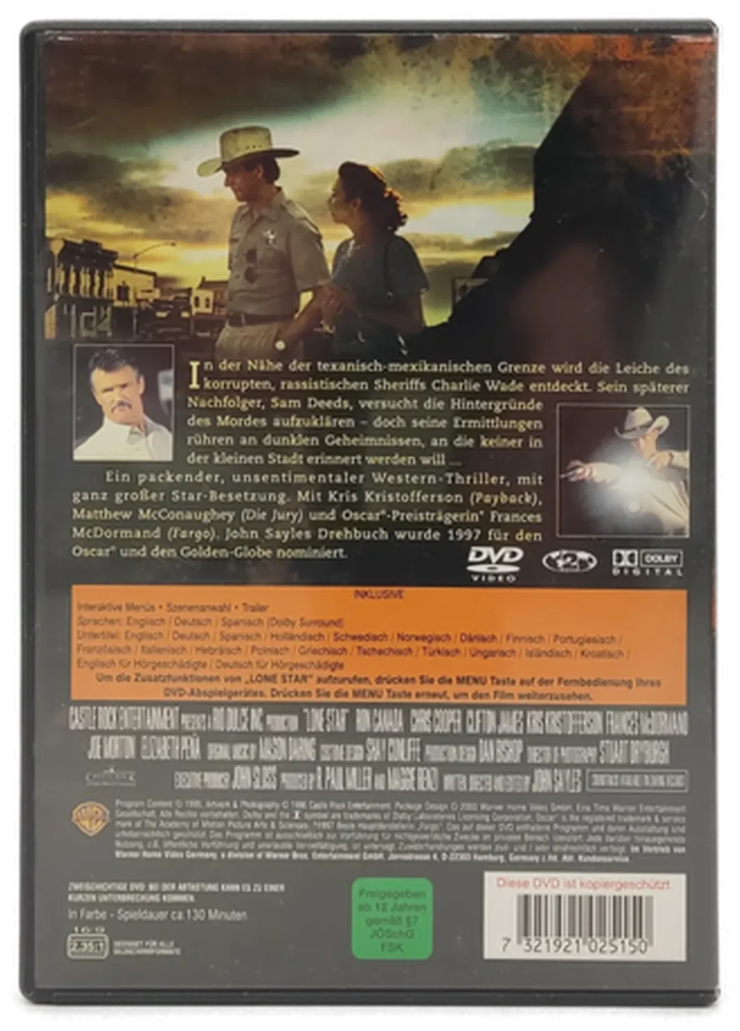 DVD "Lonestar" mit Matthew Mcconaughey und Chris Cooper – Bild 2