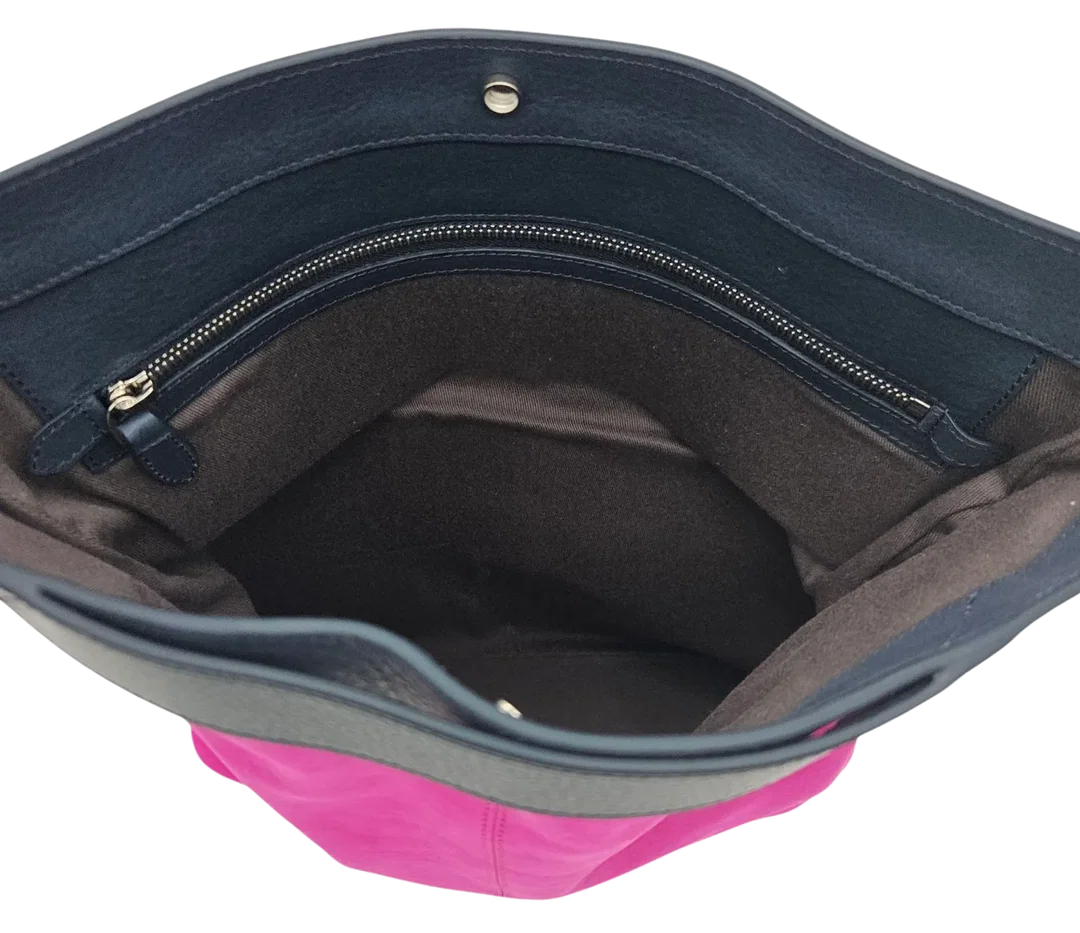Max V. Koenig Damen Lederhandtasche/Clutch, pink - Höhe ca. 35 cm  – Bild 3