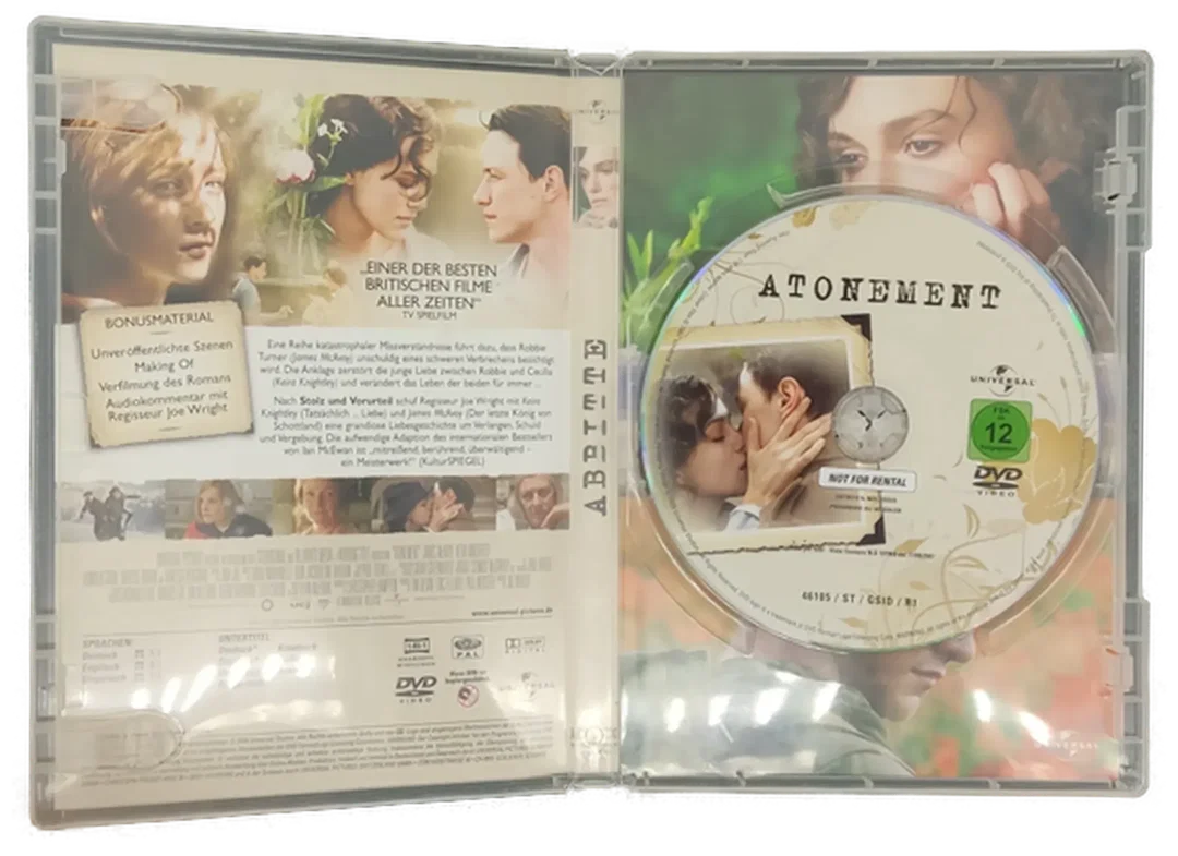 DVD "Abbitte" mit Keira Knightley und James McAvoy – Bild 3