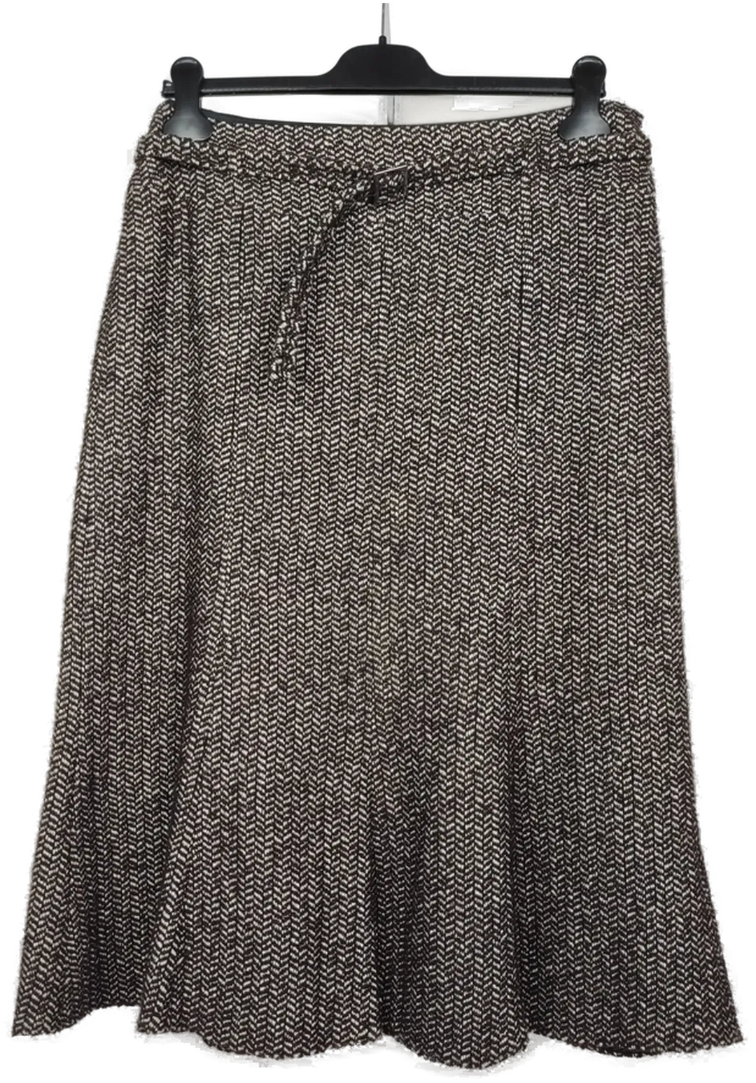 Gerry Weber Damenrock Fischgratmuster braun- weiß- XL/ 42 - Bild 1