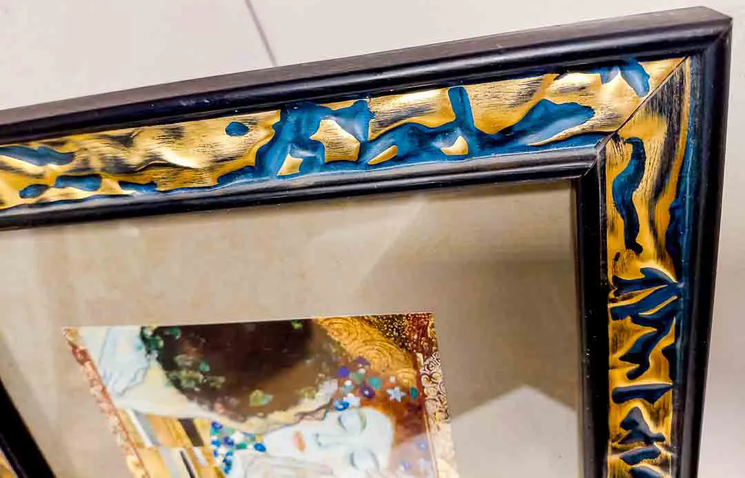 Gustav Klimt Kunstdruck im dekorativen Rahmen 30 x 25 cm – Bild 2