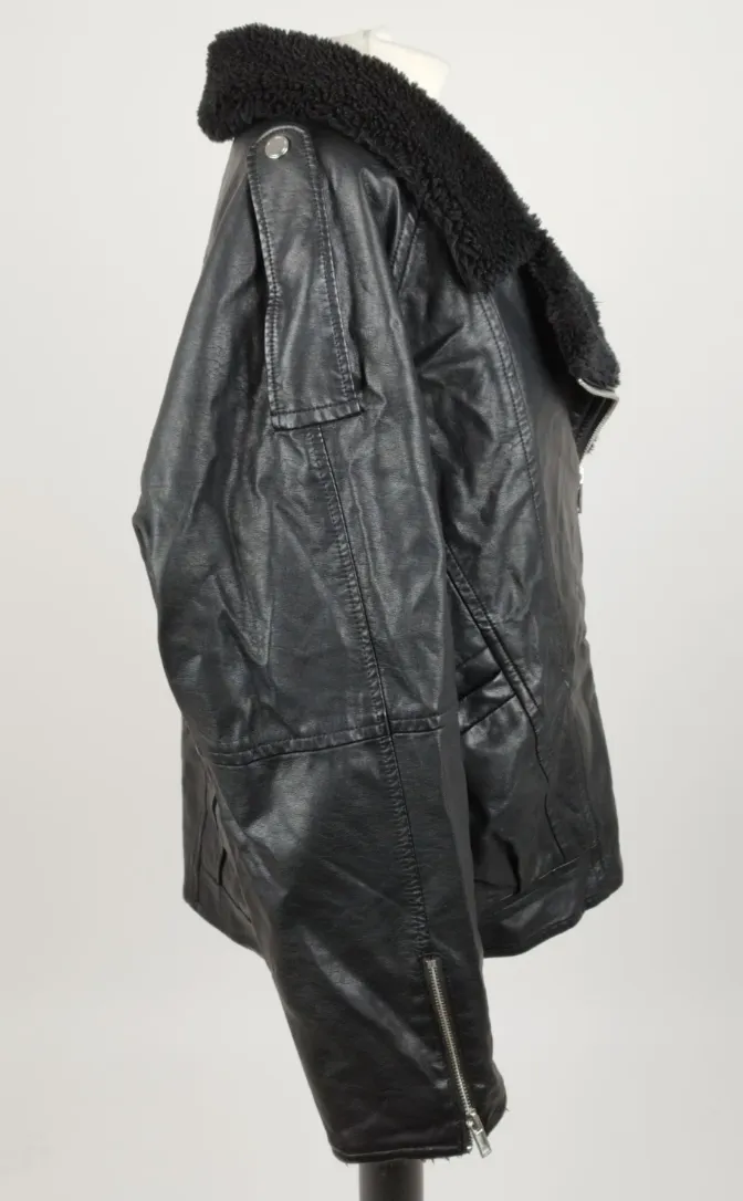 EDC Kunstpelz Jacke - Gr. S / 100% Viskose, Futter 100% Polyester – Bild 2