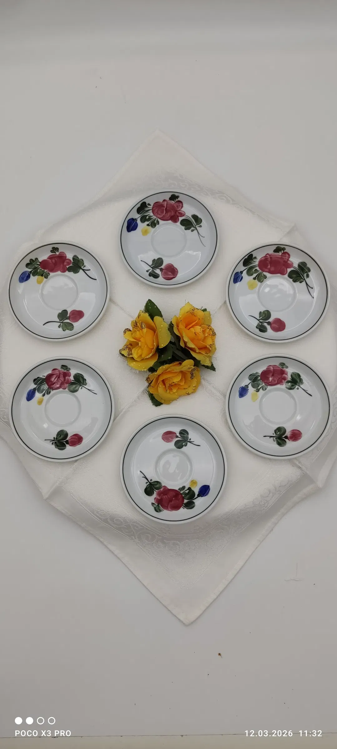 Lilien Porzellan Mocca-Untersetzer 6er | Sammlerstück - Bild 4