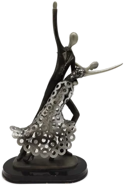 Metallskulptur Paartanz Tango - Bild 2