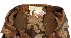 Escada Damen Bluse aus Seide braun gemustert Gr. 40 - Bild 3