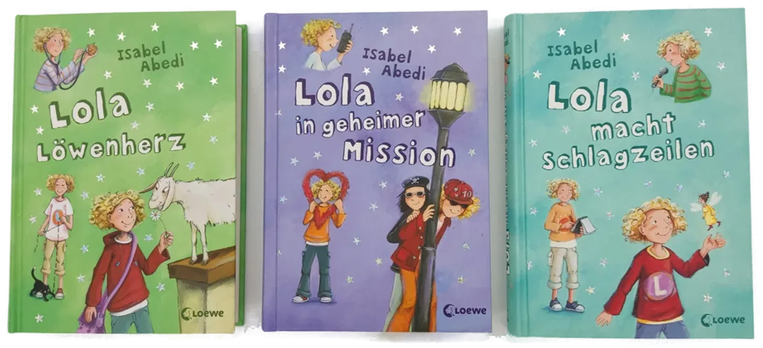 Lola Löwenherz / Lola in geheimer Mission / Lola macht Schlagzeilen - Isabel Abedi, 3 Bände - Bild 1