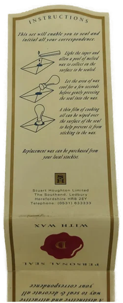 STUART HOUGHTON Wachssiegel Set - Bild 6