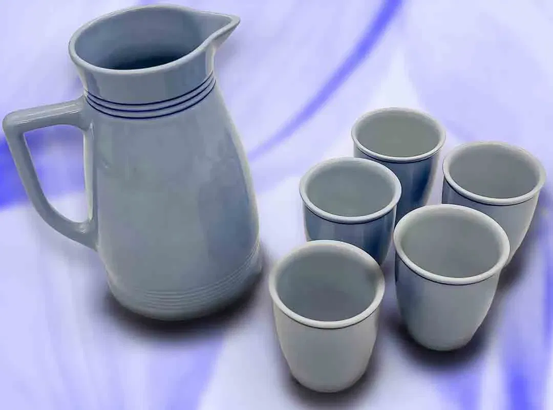 Lilienporzellan Most Krug und 5 Becher - Bild 4
