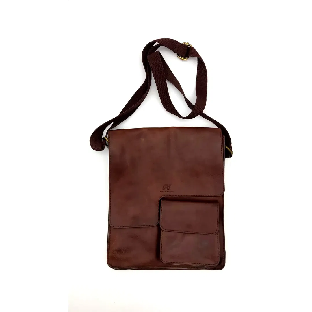 PAT CALVIN Herren-Umhängetasche, dunkelbraun - Bild 4