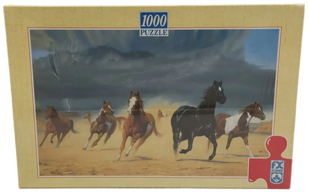 Schmid Puzzle Pferde der Wildnis 1000 Teile 67,5 x 44 cm – Bild 4