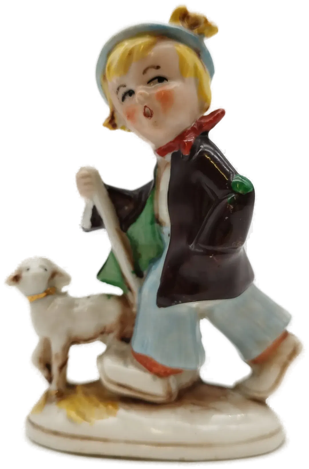 Kleine Schäfer-Skulptur aus Deutschland - 11cm hoch - Bild 4