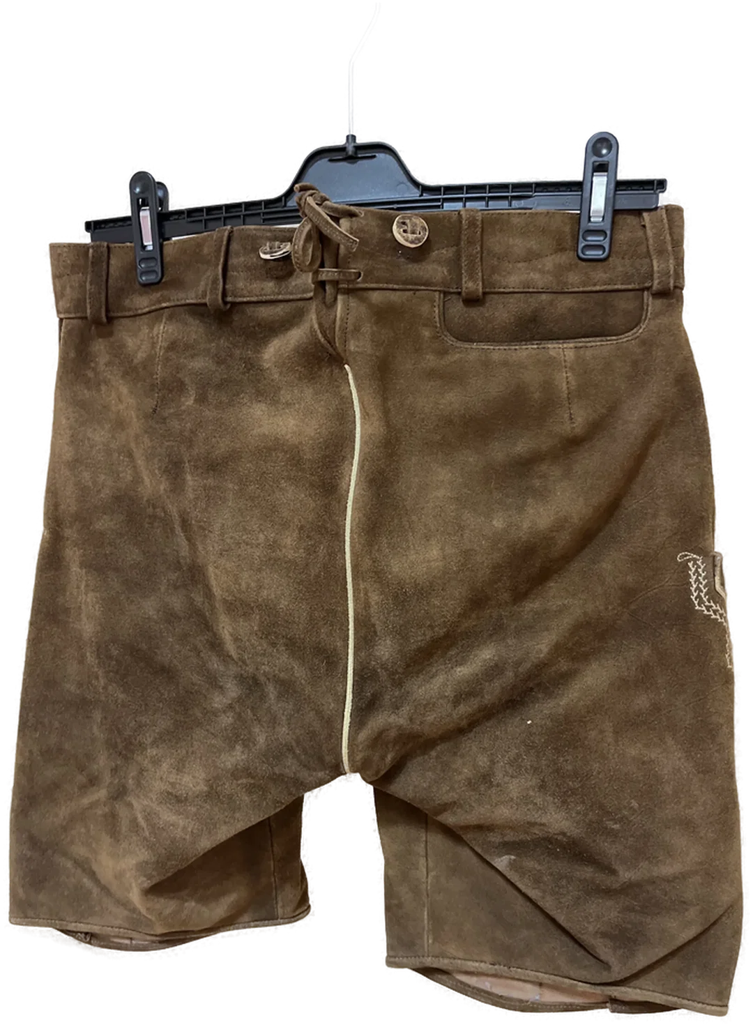 Traditionelle SPIETH & WENSKY Herren Trachtenlederhose - Größe 50 - Antik Wildbock - Neu – Bild 5