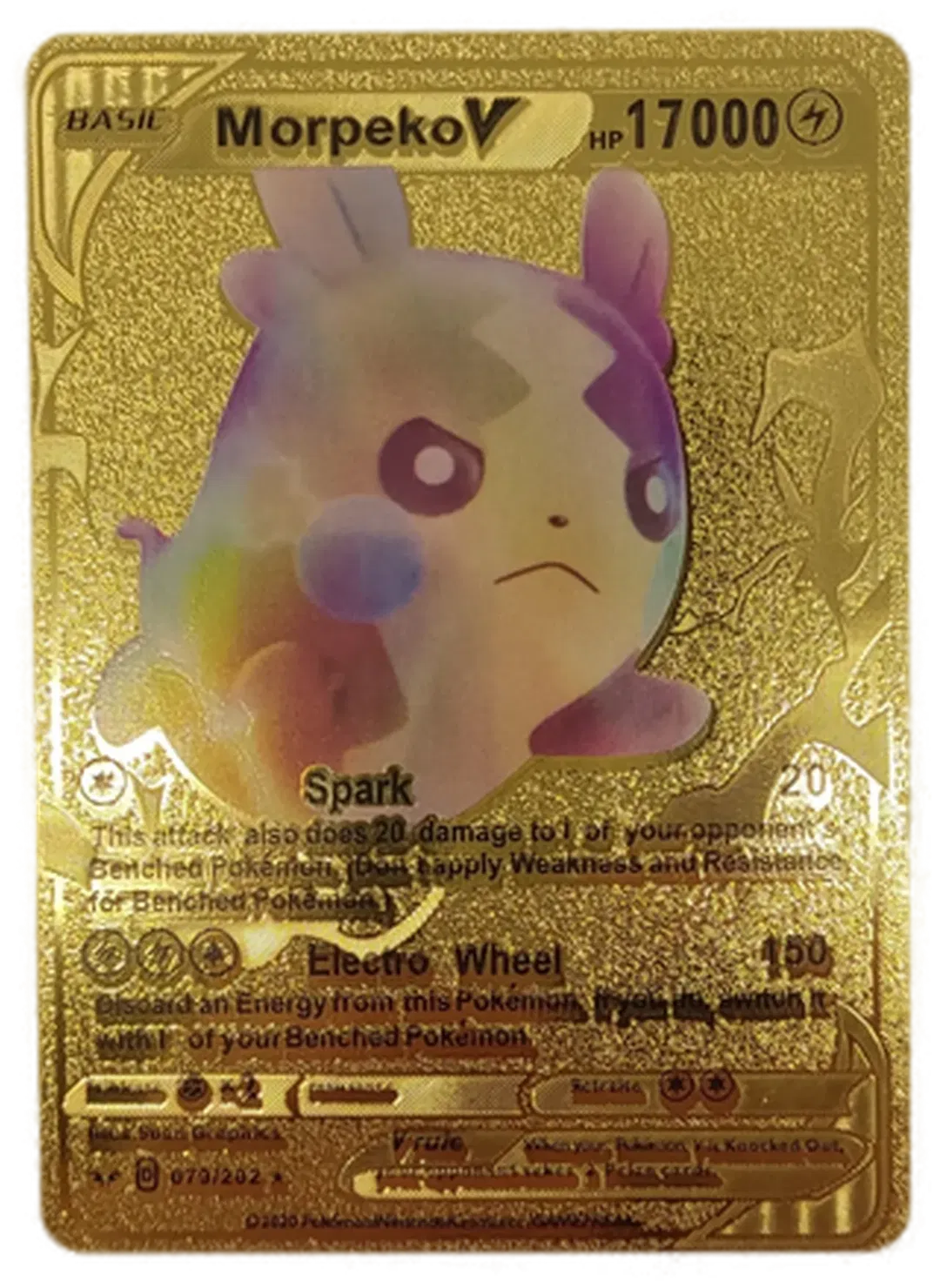 Pokémon Sammelkarte Goldfolie Basic Morpeko V - Bild 4