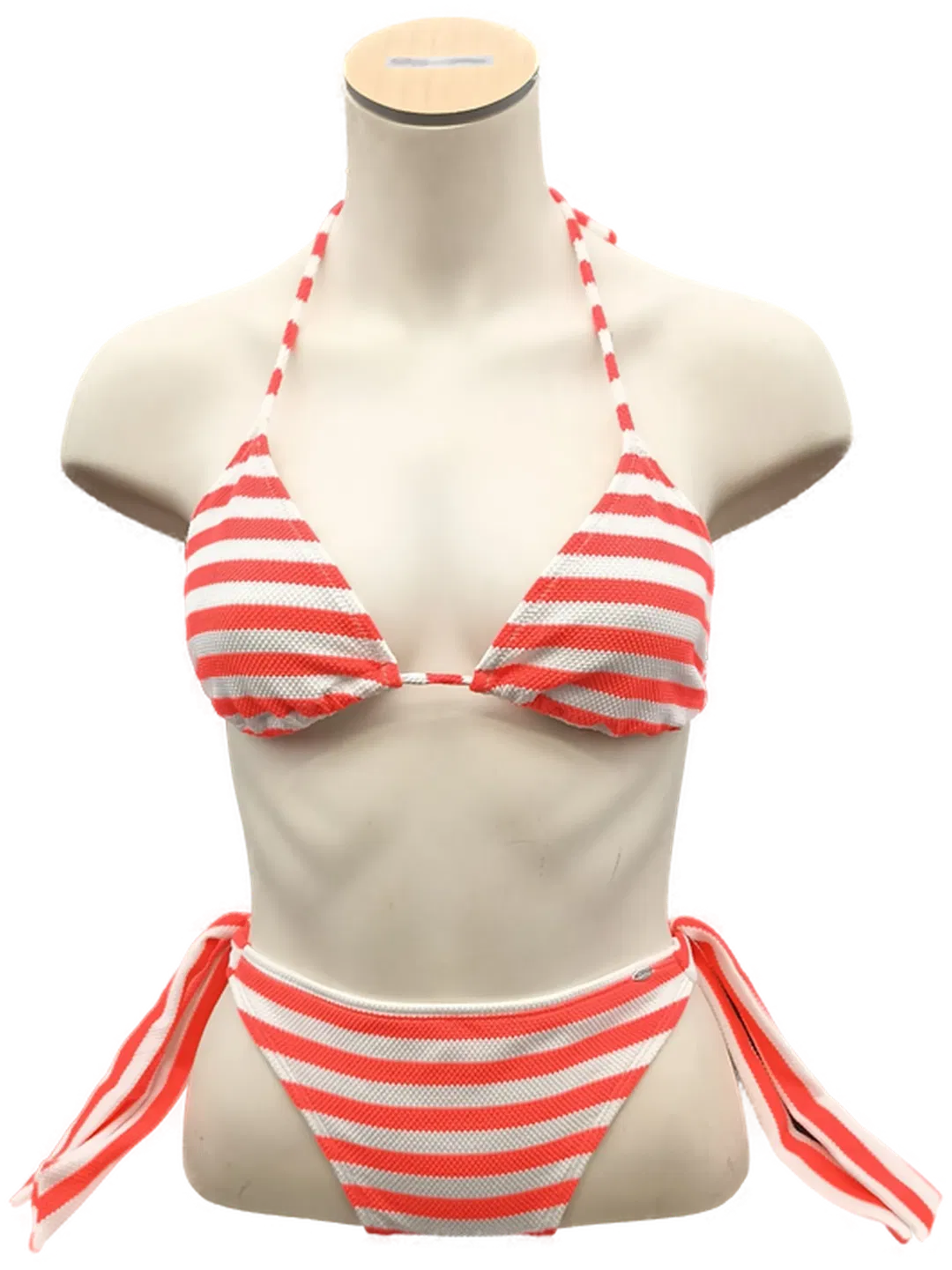 Skiny Triangel-Bikini neon pink/weiß gestreift Gr. 40 - Bild 4