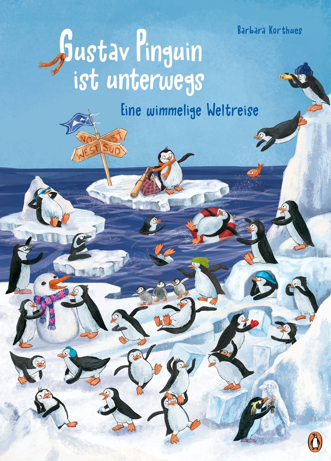 Gustav Pinguin ist unterwegs – Eine wimmelige Weltreise - Barbara Korthues – Bild 1