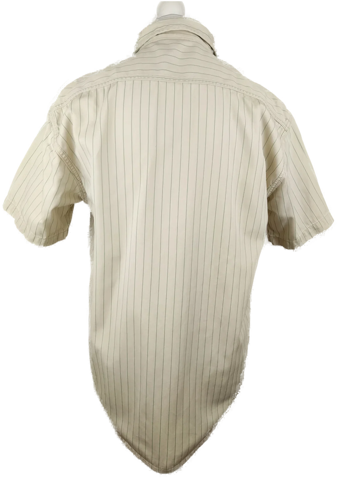 Herren Kurzarm Hemd Wrangler Beige Gestreift | Casual-Klassiker – Bild 3