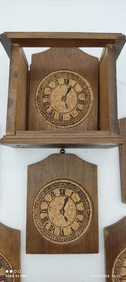 Holz-Untersetzer 6er-Set Sonstige Uhr-Design | Zeitloser Charme - Bild 3