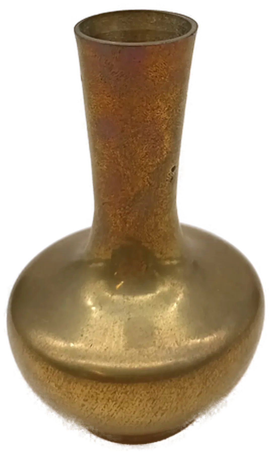 Vintage Messing Knospenvase mit langem Hals – Bild 4