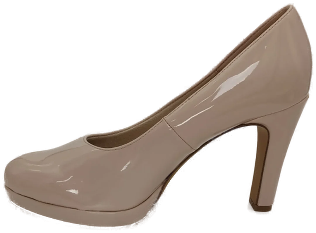 Tamaris Pumps in Lack-Optik, Echtes Leder, Altrosa – Bild 5