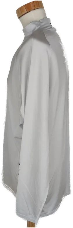 Shirt "J. Lindeberg", langarm mit Stehkragen, weiß mit Schriftzug, Größe XL – Vorschau 2