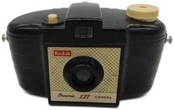 Kodak Camera/Kamera Brownie 127 in Ledertasche - Bild 5