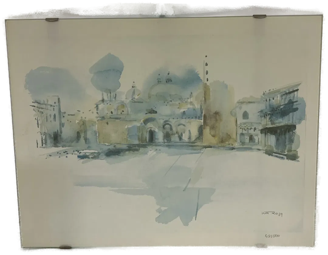 Bild Landschaft Stadt Druck 42/500 - Bild 1