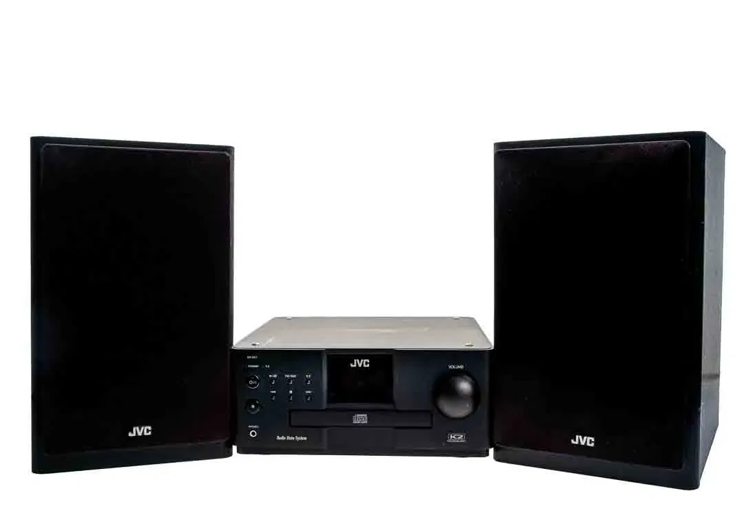 JVC CD-Receiver CA-NXAK1 mit 2 Lautsprechern, RDS, K2 Technology, CD-Player, AUX, Subwoofer-Out - Bild 1