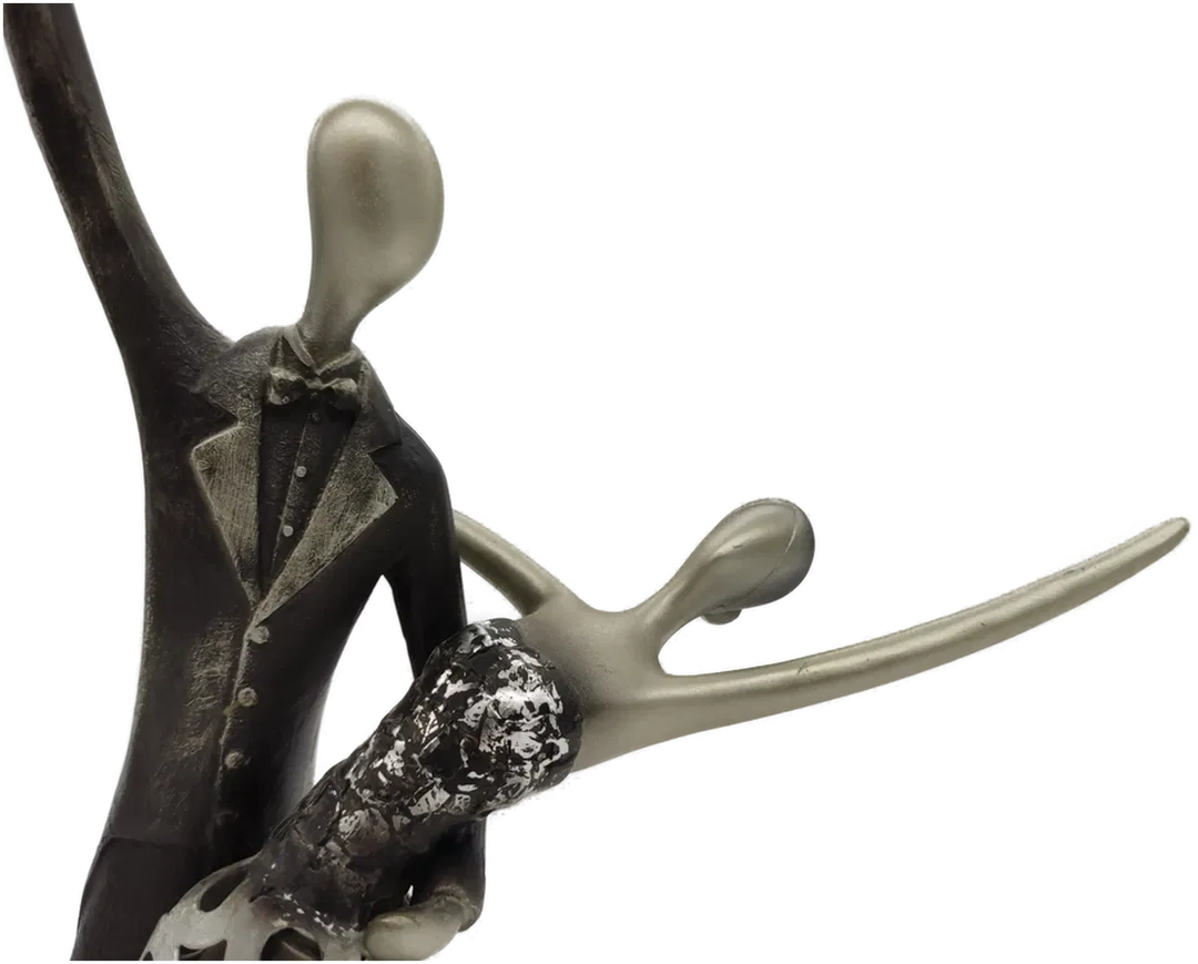 Metallskulptur Paartanz Tango - Bild 1