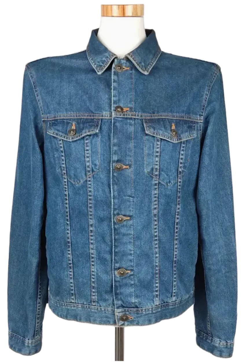 Zara Man Denim Collection Herren Jeansjacke, blau - Gr. XL - Bild 4