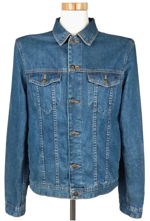 Zara Man Denim Collection Herren Jeansjacke, blau - Gr. XL - Bild 1