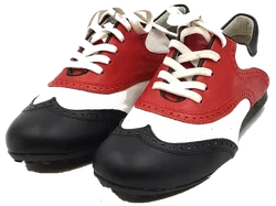 Walter Genuin Damengolfschuhe schwarz/weiß/rot Gr. 37