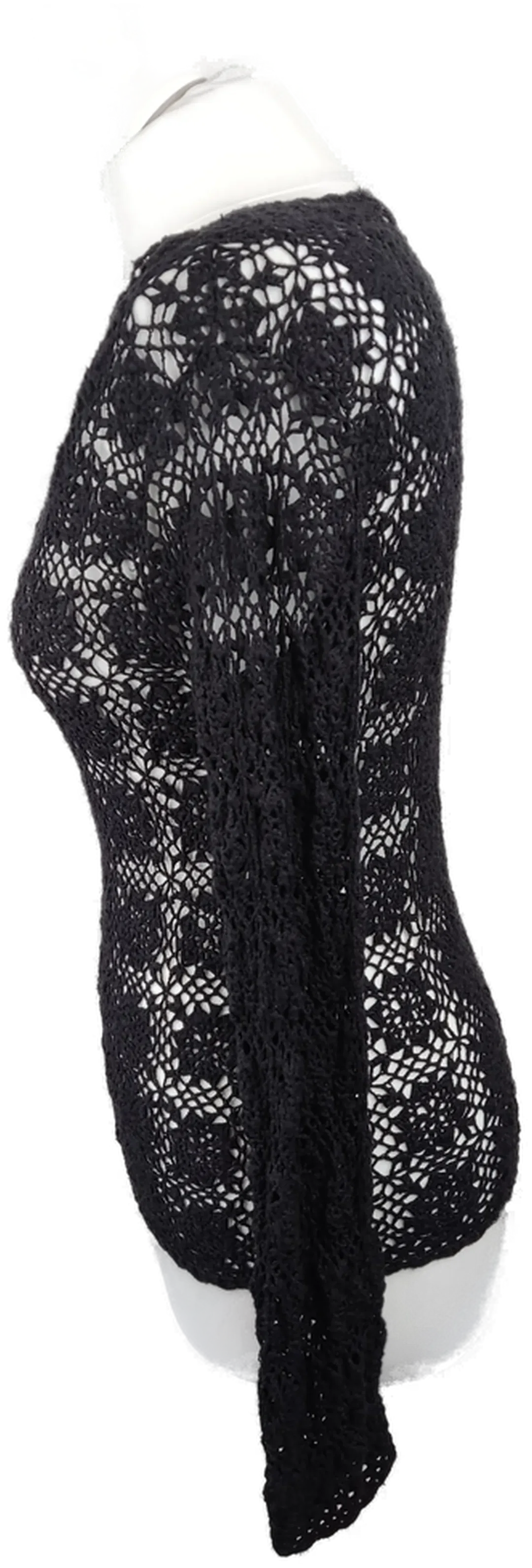 Damen Netzpullover s.Oliver Schwarz Größe 36 | Casual-Chic – Bild 2