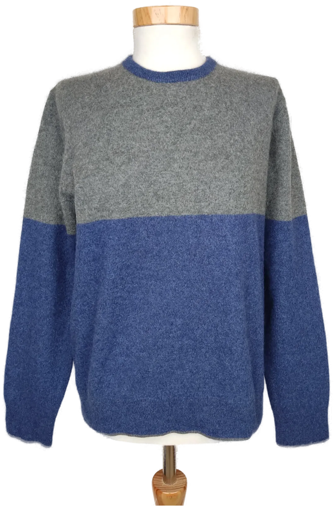 Boden Damen Kaschmir-Pullover, blau/grau - L/40 - Bild 4