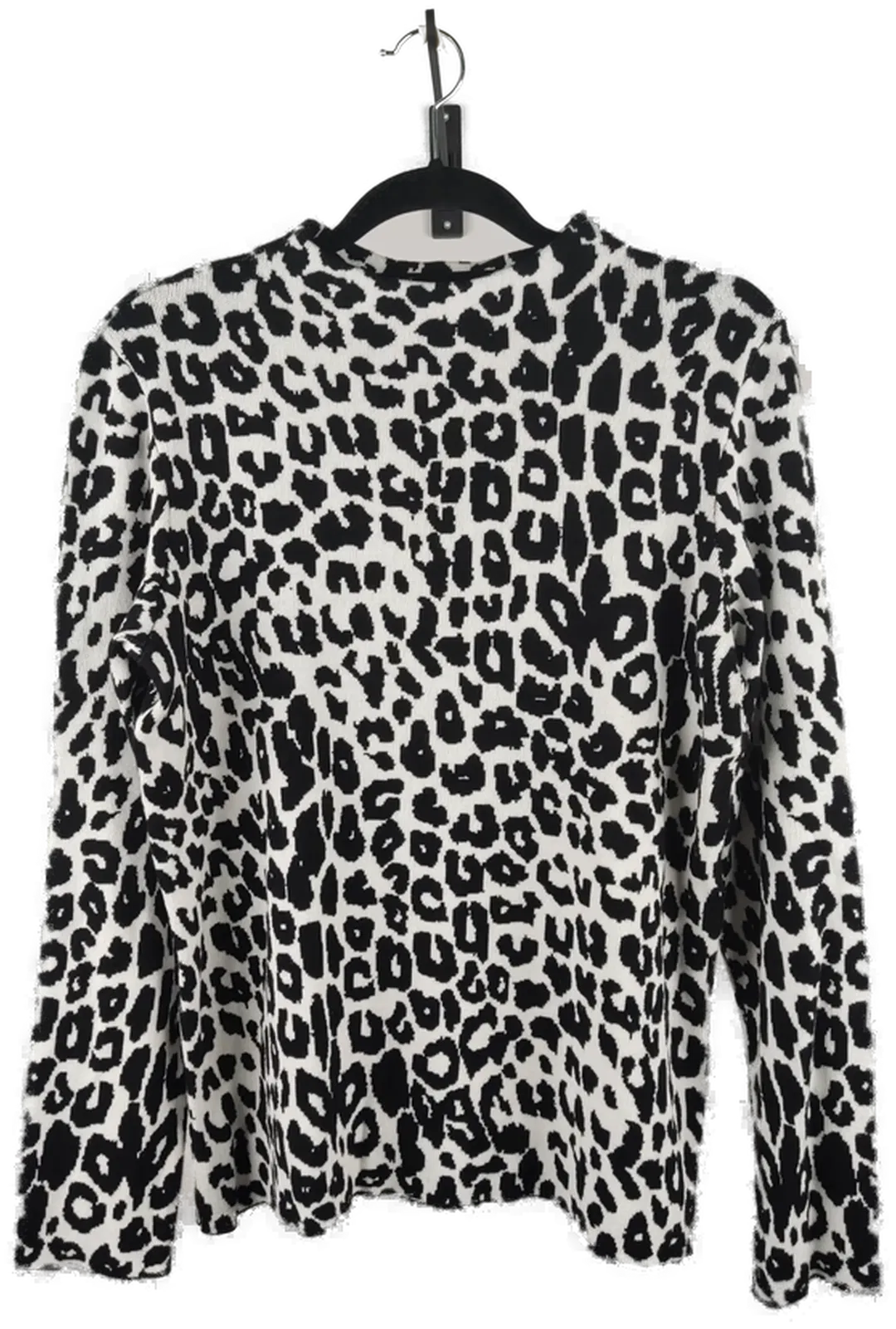 Hallhuber Damen Strickpullover Leopardenmuster schwarz/weiß - XL/42 - Bild 4