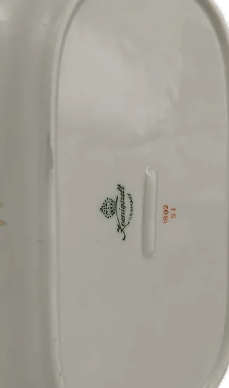 Art Deco Königszelt Porzellan Set „Roter Drache“ – 6 Teile, sehr gut erhalten – Bild 4
