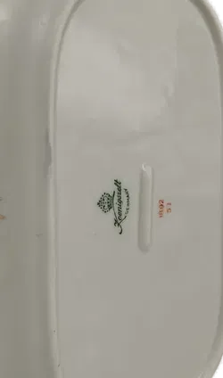 Art Deco Königszelt Porzellan Set „Roter Drache“ – 6 Teile, sehr gut erhalten - Bild 4