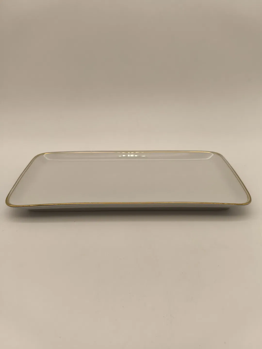 Servierplatte mit Goldrand, Schirnding, Vintage - Bild 4