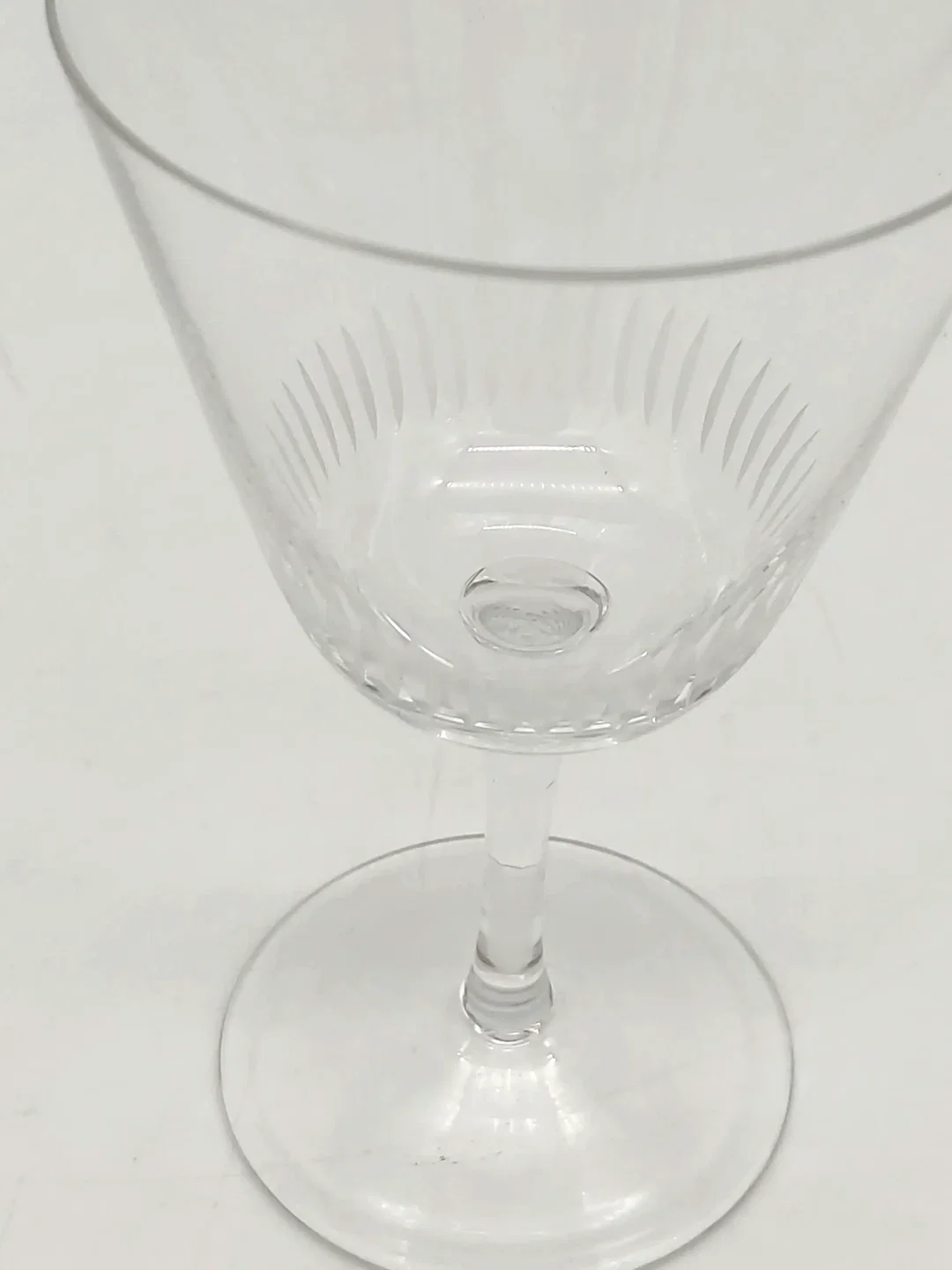 Mid-Century Weingläser geschliffen - 4 Stück – Bild 3