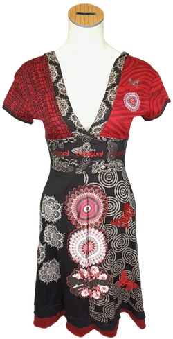 Desigual Damenkleid gemustert Gr. M – Vorschau 1