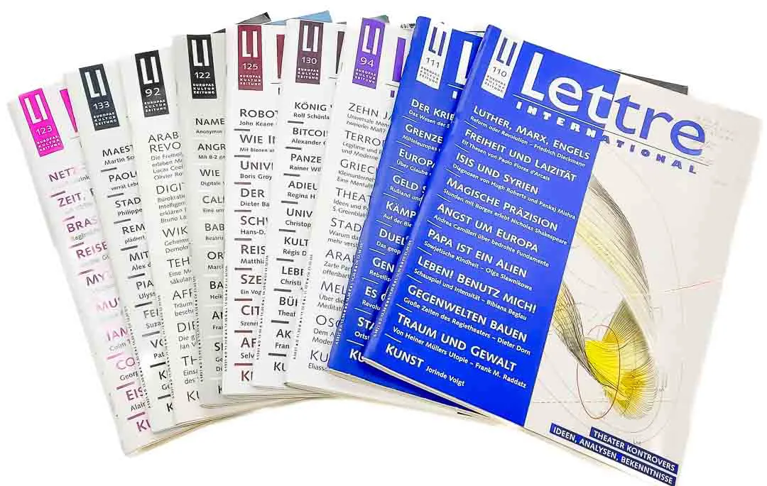 Magazin Konvolut 25 Stück "Lettre" International Europas Kulturzeitung – Bild 2