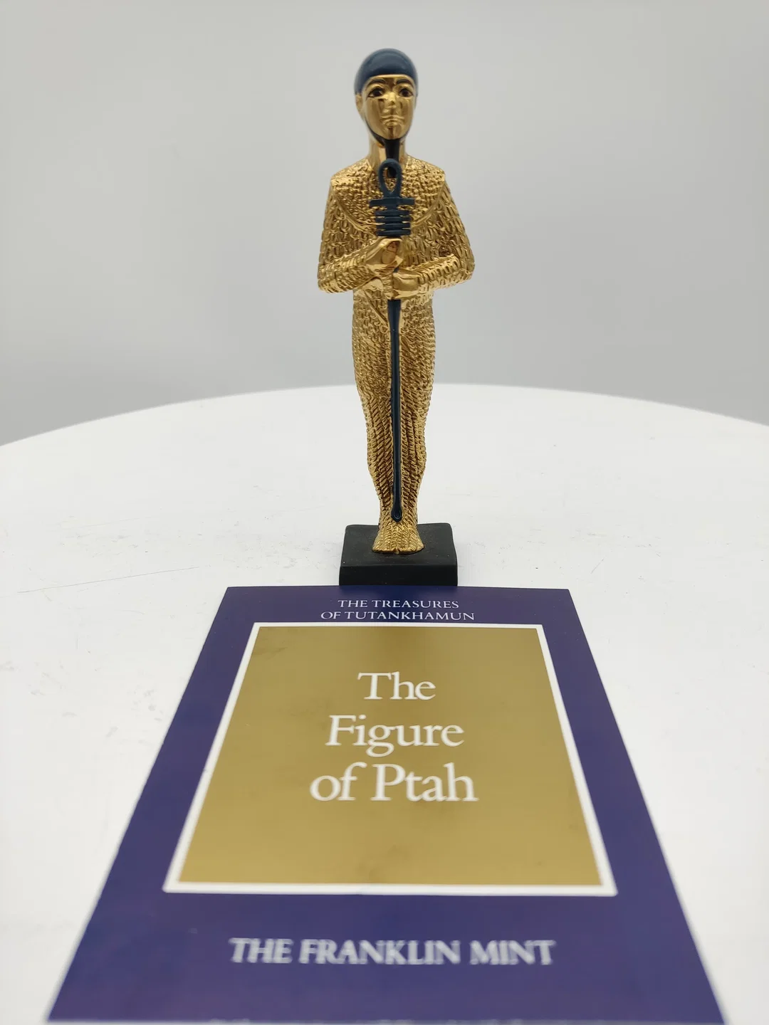 Goldener Ptah Porzellan & Zertifikat von Franklin Mint | Limitierte Rarität – Bild 8