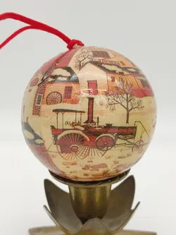 22 Stk. Old Fashioned Decoupage Weihnachtskugeln - Bild 8