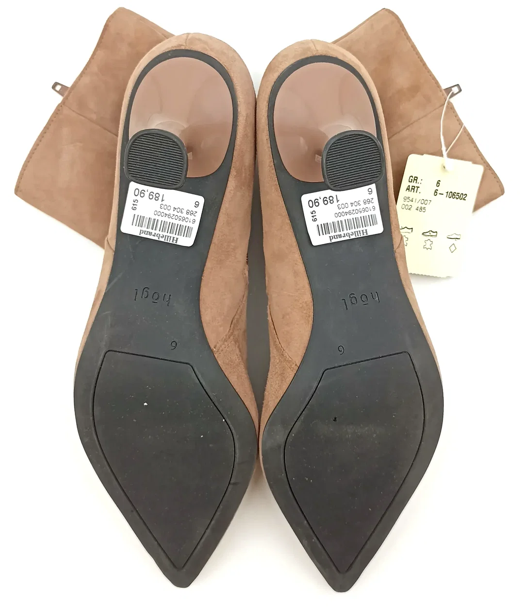 Högl Veloursleder Stiefletten taupe Gr. 39 – Bild 5