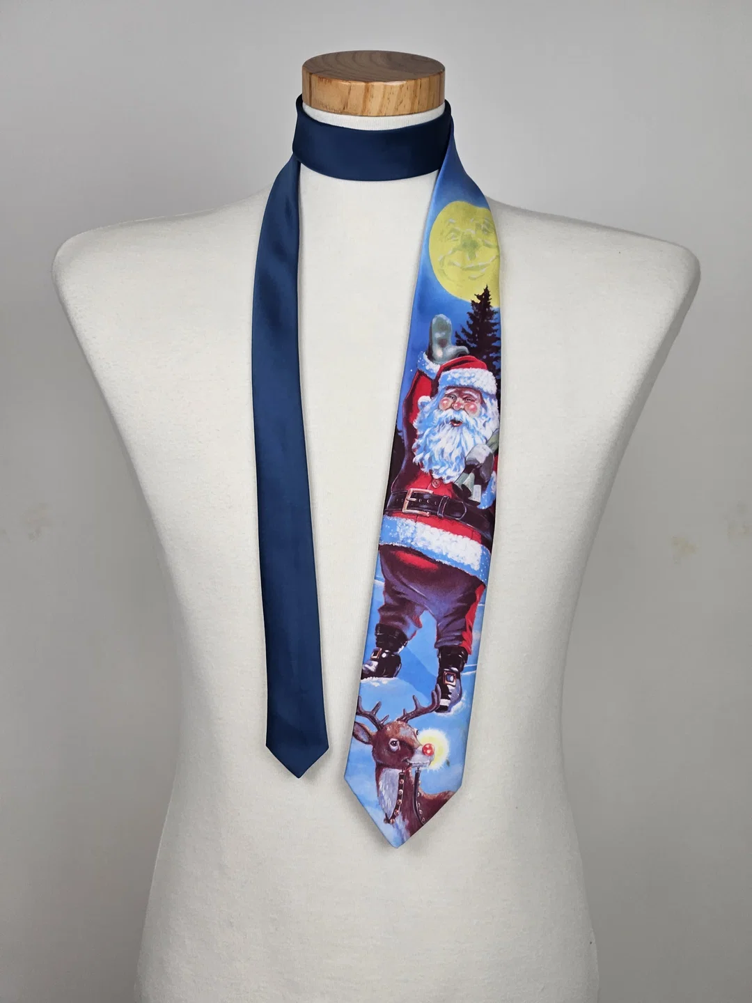 Vintage Ralph Marlin Weihnachts-Krawatte 